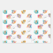 カスタムチータギフトラッピング紙 ラッピングペーパーシート (正面3)