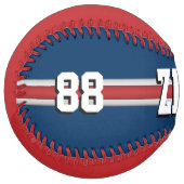 カスタムチームの色のプレイヤー名 ソフトボール (正面左)