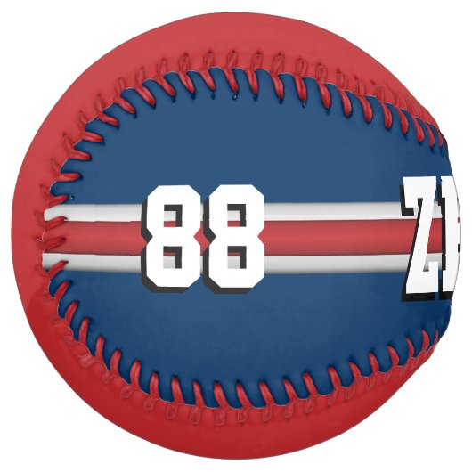 カスタムチームの色のプレイヤー名 ソフトボール (正面左)