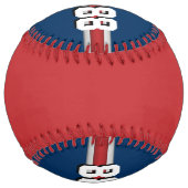 カスタムチームの色のプレイヤー名 ソフトボール (裏面)