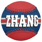 カスタムチームの色のプレイヤー名 ソフトボール (正面)