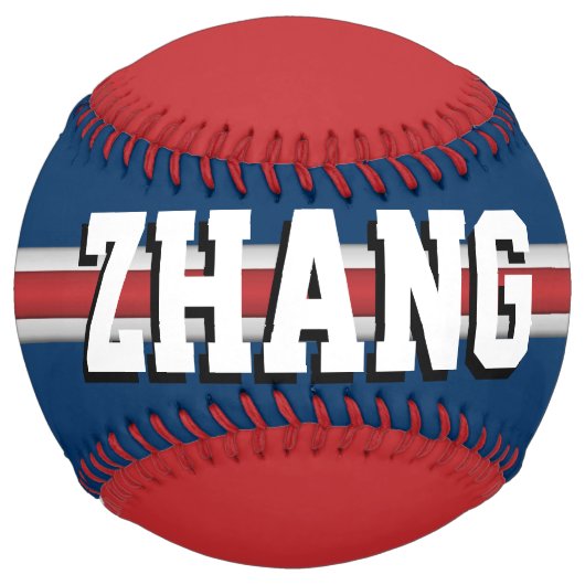 カスタムチームの色のプレイヤー名 ソフトボール (正面)