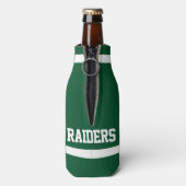 カスタムチームカラー&ネームサッカーボトルスリーブ ボトルクーラー (ボトル裏面)