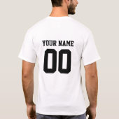 カスタムチームスポーツ Tシャツ (裏面)