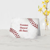 カスタムチーム名誕生日大グランジ野球 カード (黄色い花)