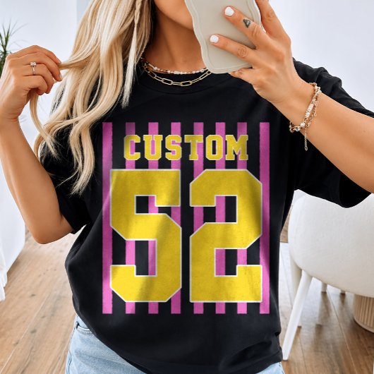 カスタムチーム名＋ナンバー入りスポーツ用Tシャツ Tシャツ