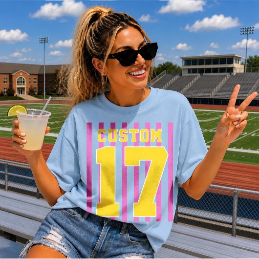 カスタムチーム名＋ナンバー スポーツファンTシャツ Tシャツ