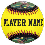 カスタムチーム名、プレイヤー、写真、位置、番号 ソフトボール (裏面)