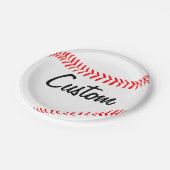 カスタムチーム名/文字野球パーティー紙プレート ペーパープレート (アングル)