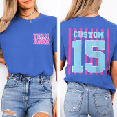 カスタムチーム名・番号入りジャージTシャツ Tシャツ