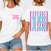 カスタムチーム名・番号入りジャージTシャツ Tシャツ