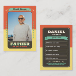 カスタムチーム新郎カードGroomsmenトレーディングカード コーリングカード