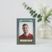 カスタムチーム新郎カードGroomsmenトレーディングカード コーリングカード (スタンド正面)