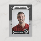 カスタムチーム新郎トレーディングカード、Groomsmen Gift コーリングカード (正面)