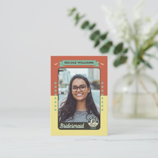 カスタムチーム花嫁トレーディングカード、花嫁の贈り物 コーリングカード (スタンド正面)