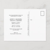 カスタムツインベイビーシャワー 案内ポストカード (裏面)