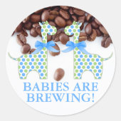 カスタムツインボーイギラフェスベビーは醸造している ラウンドシール (正面)
