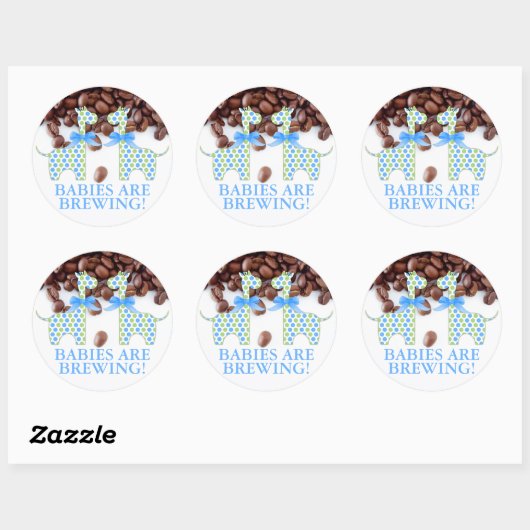 カスタムツインボーイギラフェスベビーは醸造している ラウンドシール (シート)