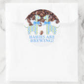 カスタムツインボーイギラフェスベビーは醸造している ラウンドシール (バッグ)