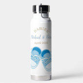 カスタムツインボーイズベビー靴名 ウォーターボトル (左面)