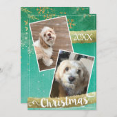 カスタムツーショットクリスマス シーズンカード (正面/裏面)