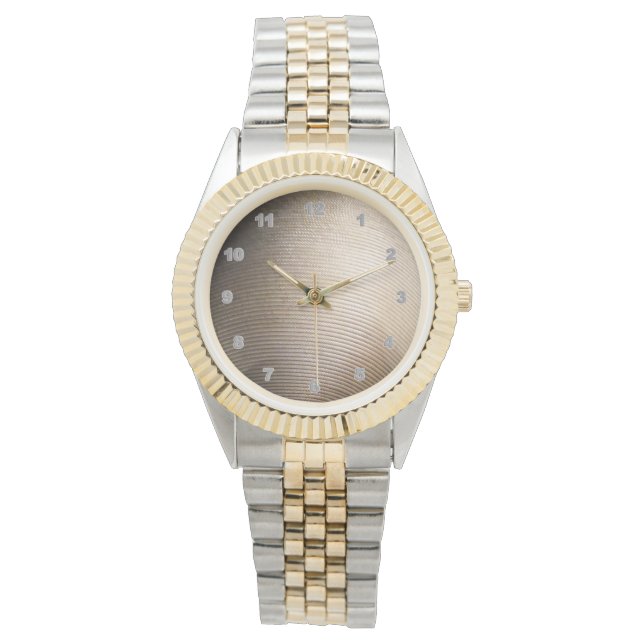 カスタムツートーンブレスレット男時計 腕時計 (正面)