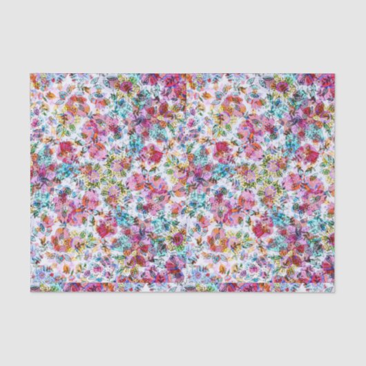 カスタムティッシュペーパー10lbホワイトハッピーシード紙 薄葉紙 (正面)