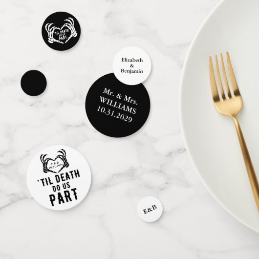 カスタムティルデス結婚スケルトン コンフェッティ (グループ)