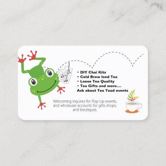 カスタムティーカンパニー名刺 名刺 (裏面)