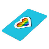 カスタムティール(緑がかった色)角型フォトマグネット マグネット (左側)