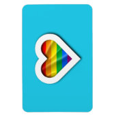 カスタムティール(緑がかった色)角型フォトマグネット マグネット (縦)