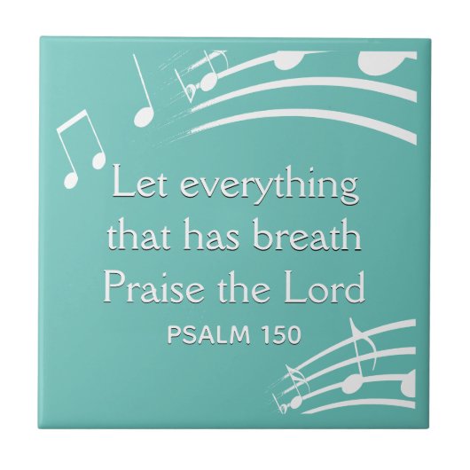 カスタムティール(緑がかった色)音符 タイル (正面)