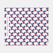 カスタムテキサス州国旗 フリースブランケット (正面(横))