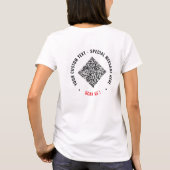 カスタムテキストで作るおもしろQRコードTシャツ Tシャツ (裏面)