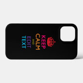 カスタムテキストで作る多色KEEP CALMデザイン Case-Mate iPhoneケース (裏面 (横))