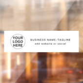 カスタムテキストとビジネスロゴのプロモーションホワイト ウィンドウサイン (シート2)