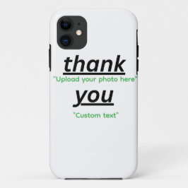 カスタムテキストと写真をアップロードしてオリジナルTシャツを作成 iPhone 11 ケース