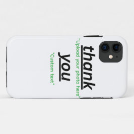 カスタムテキストと写真をアップロードしてオリジナルTシャツを作成 iPhone 11 ケース