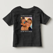 カスタムテキストと写真 トドラーTシャツ (正面)