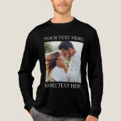 カスタムテキストと写真 トライブレンドTシャツ (正面)