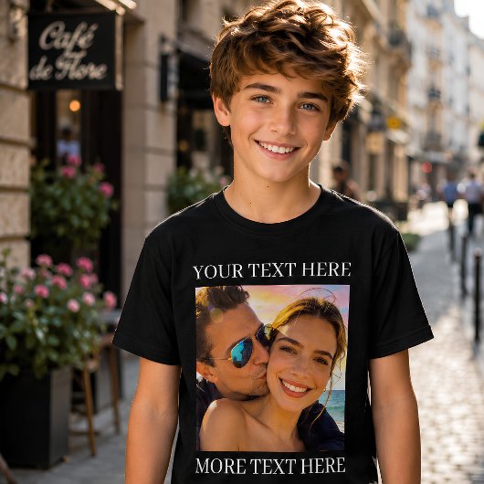 カスタムテキストと写真 トライブレンドＴシャツ