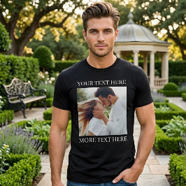 カスタムテキストと写真 トライブレンドTシャツ