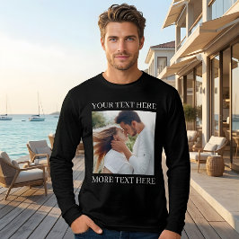カスタムテキストと写真 トライブレンドTシャツ