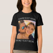 カスタムテキストと写真 トライブレンドＴシャツ (正面)