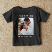 カスタムテキストと写真 ベビーTシャツ