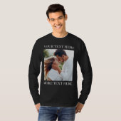 カスタムテキストと写真 Tシャツ (正面フル)