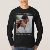 カスタムテキストと写真 Tシャツ (正面)