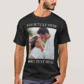 カスタムテキストと写真 Tシャツ (正面)
