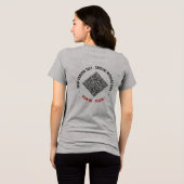カスタムテキストとQRコードの例 トライブレンドTシャツ (裏面全面)