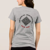 カスタムテキストとQRコードの例 トライブレンドTシャツ (裏面)